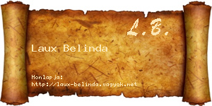 Laux Belinda névjegykártya
